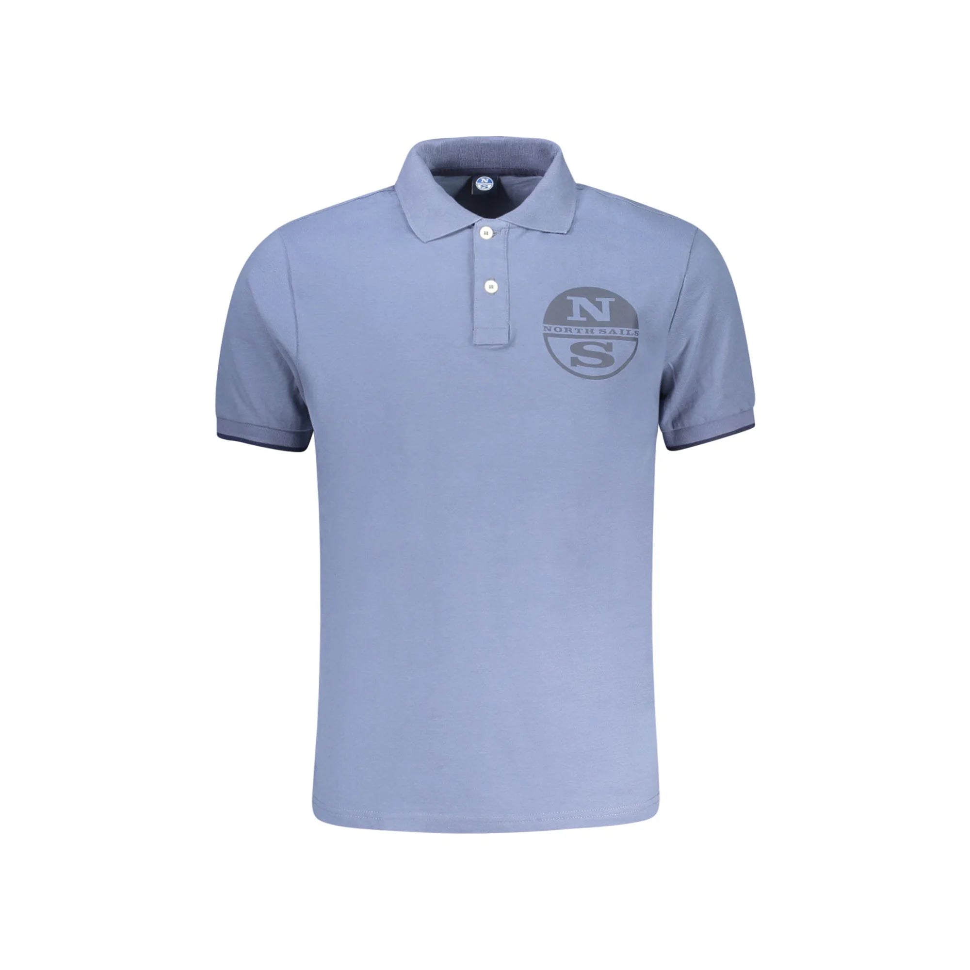 North Sails Polo Maniche Corte Uomo Blu Stampa Logo - foto prodotto